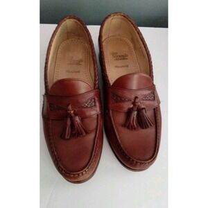 Allen Edmonds Maxfield Tassel Loafers Leather Dress Shoes Brown Size 10